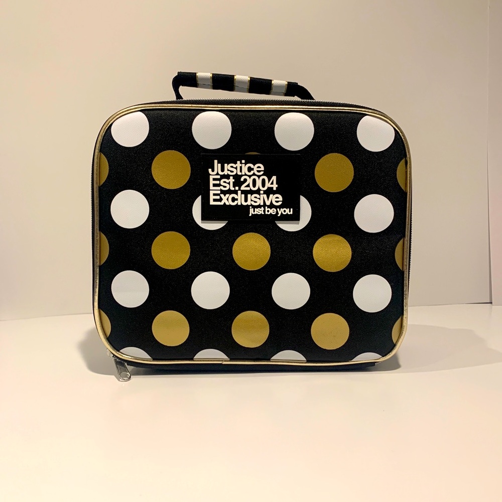 Justice Lunch Box Black Tote Just For You